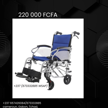 FAUTEUIL ROULANT COMPLET AVEC POT DE VIDANGE ET ROUES ULTRA-RÉSISTANTES