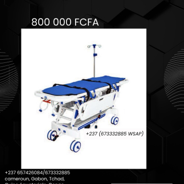BRANCARD MÉDICAL COMPLET SUR CHARIOT